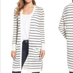 Halogen Long Linen Cardigan